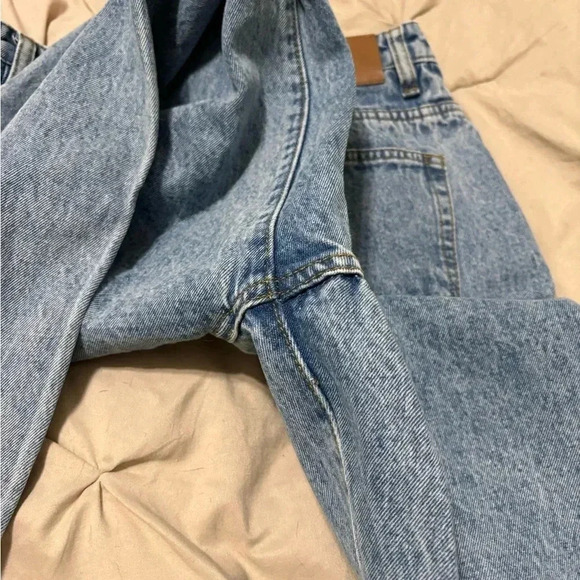 Missguided jeans Women's Blue Fold Over Straight Leg Jean size 4 - Picture 7 of 8